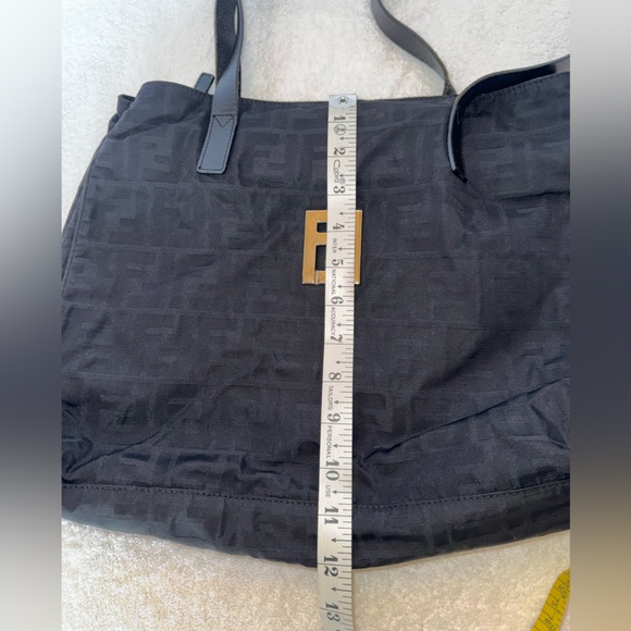 Fendi Vintage Zucca Canvas Black Tote Bag… - Picture 14 of 16